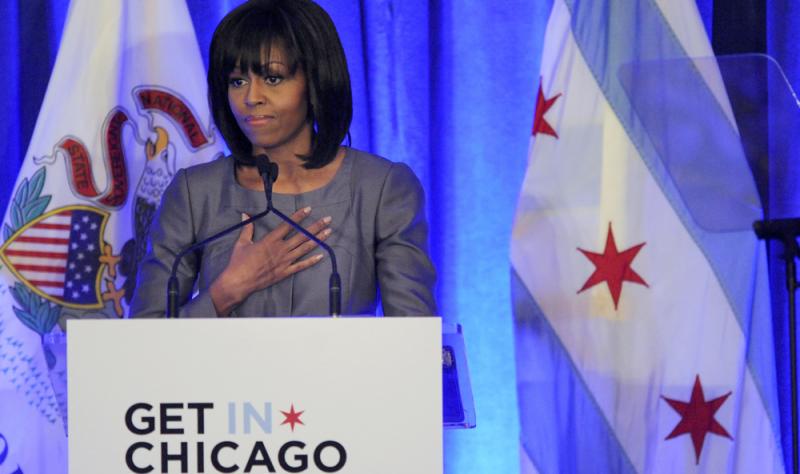 First lady Michelle Obama on Wednesday speaks about 15-year-old Hadiya Pendleton, who was shot and killed on the South Side of Chicago earlier this year. First lady Michelle Obama on Wednesday speaks about 15-year-old Hadiya Pendleton, who was shot and killed on the South Side of Chicago earlier this year.