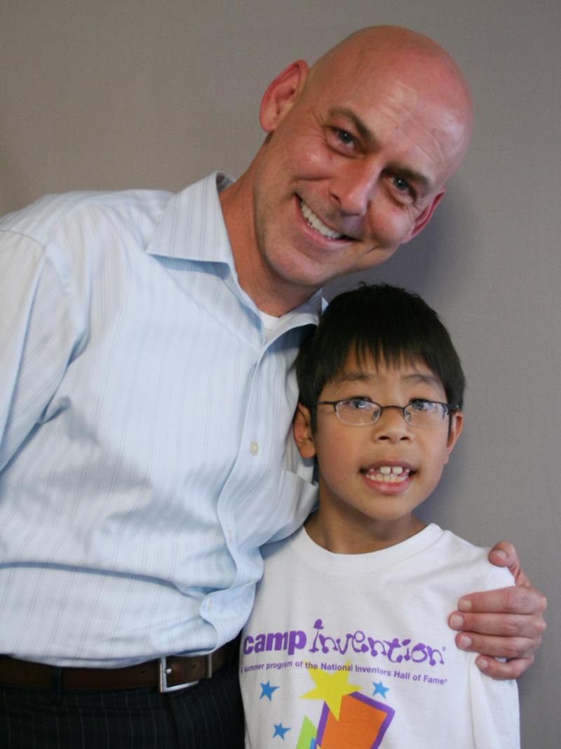 John Curtis with his 11-year-old son, John Wikiera. John Curtis with his 11-year-old son, John Wikiera.