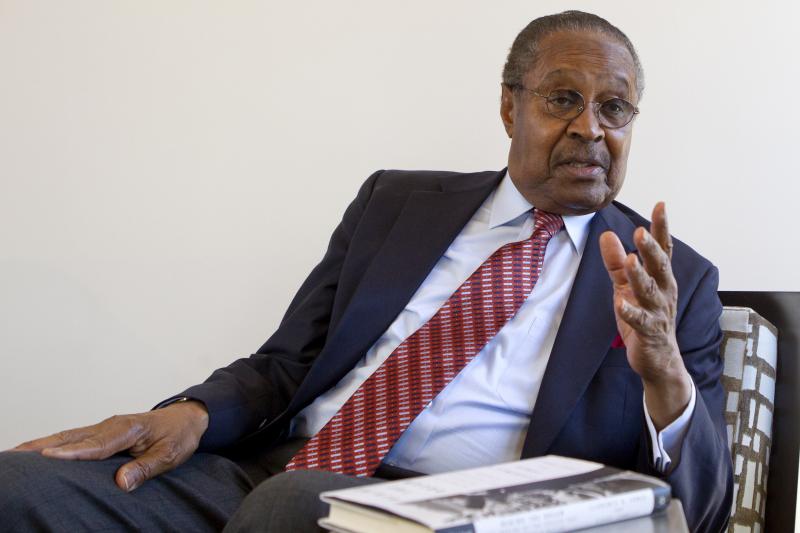 Clarence B. Jones this month in Palo Alto, Calif. As Martin Luther King Jr.'s attorney and adviser, Jones contributed to many of King's speeches, including his famous speech at the March on Washington in 1963. Clarence B. Jones this month in Palo Alto, Calif. As Martin Luther King Jr.'s attorney and adviser, Jones contributed to many of King's speeches, including his famous speech at the March on Washington in 1963.