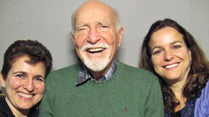 Priya Morganstern (left) and Bhavani Jaroff visited a StoryCorps booth with their father, Ken Morganstern, in 2006. He passed away a year later. Priya Morganstern (left) and Bhavani Jaroff visited a StoryCorps booth with their father, Ken Morganstern, in 2006. He passed away a year later.