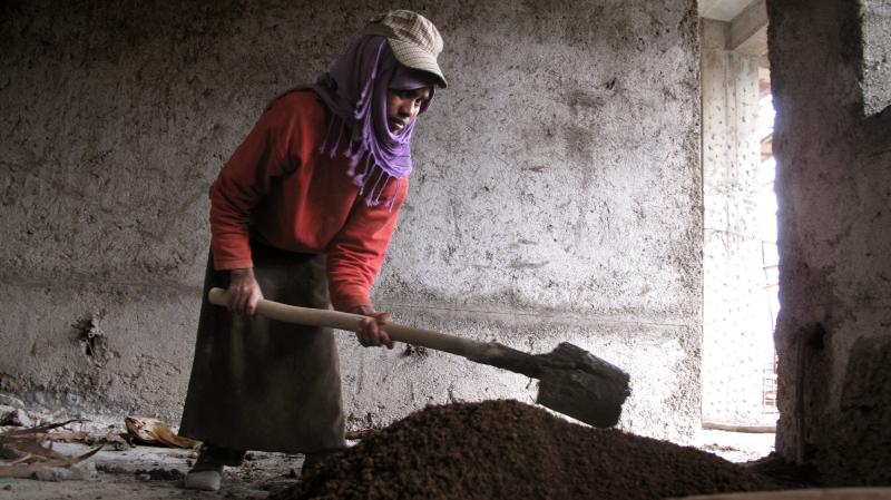 Mekedes Getachew, 19, has been working at construction sites in Addis Ababa, Ethiopia, since she was 15 years old. Except for the heaviest lifting, she says, the laborers "all do the same work and we don't really say this is a man's job, but when it comes Mekedes Getachew, 19, has been working at construction sites in Addis Ababa, Ethiopia, since she was 15 years old. Except for the heaviest lifting, she says, the laborers "all do the same work and we don't really say this is a man's job, but when it comes