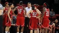 Head coach Jeff Walz of the Louisville Cardinals talks to his team during a timeout in the game against the Maryland Terrapins in the second round of the NCAA women's basketball tournament. Head coach Jeff Walz of the Louisville Cardinals talks to his team during a timeout in the game against the Maryland Terrapins in the second round of the NCAA women's basketball tournament.