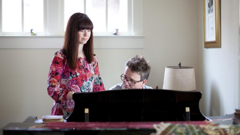 Modern hymn writers Kristyn and Keith Getty run through their song "In Christ Alone" at their home near Nashville's Music Row. Modern hymn writers Kristyn and Keith Getty run through their song "In Christ Alone" at their home near Nashville's Music Row.