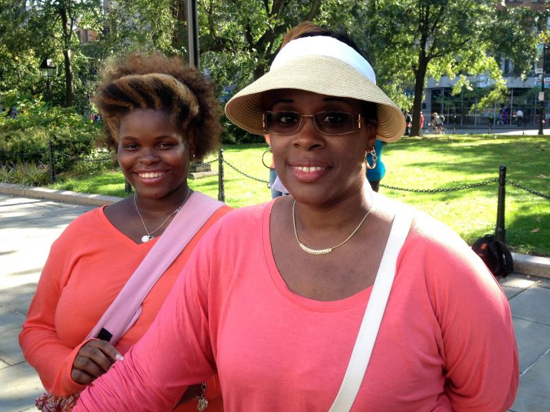 Sandy evacuees Shawn Little (right) and her daugher, Terri, joined a press conference to protest for more time at city hotels while they look for permanent homes. Sandy evacuees Shawn Little (right) and her daugher, Terri, joined a press conference to protest for more time at city hotels while they look for permanent homes.