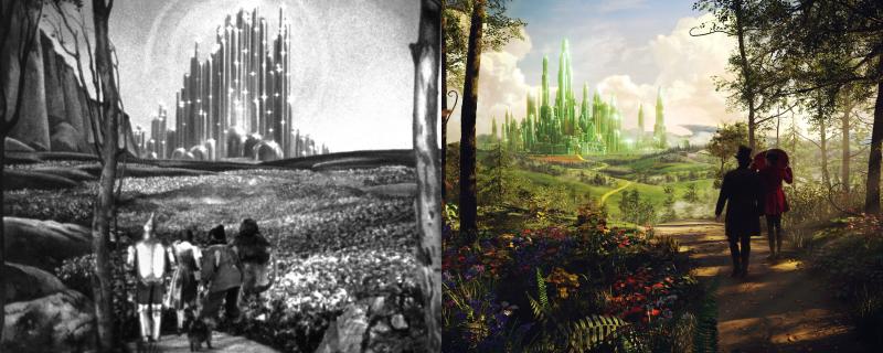 The 1939 film The Wizard Of Oz was rated G. The 2013 film Oz the Great and Powerful was rated PG. The difference? Maybe a little violence and a womanizing leading man. The 1939 film The Wizard Of Oz was rated G. The 2013 film Oz the Great and Powerful was rated PG. The difference? Maybe a little violence and a womanizing leading man.
