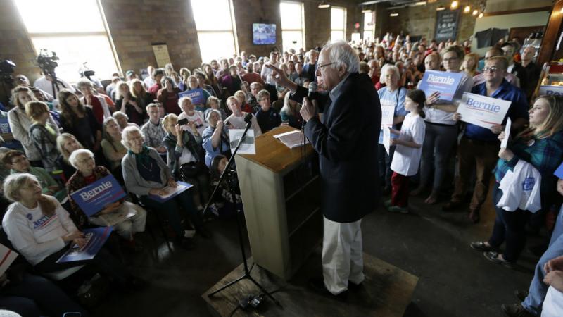 Vermont Sen. Bernie Sanders speaks with Iowa residents last month. Vermont Sen. Bernie Sanders speaks with Iowa residents last month.