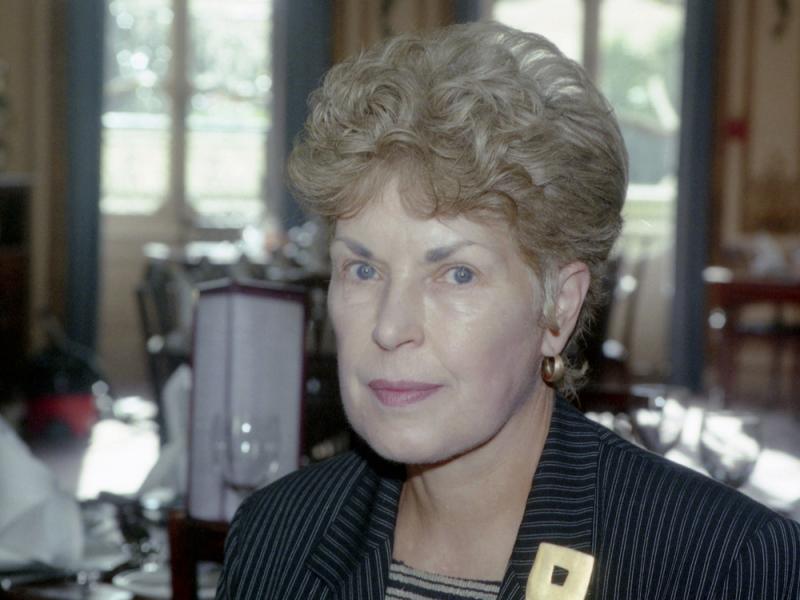 A September 1995 photo shows Ruth Rendell, in London. The prolific crime writer died Saturday at the age of 85. A September 1995 photo shows Ruth Rendell, in London. The prolific crime writer died Saturday at the age of 85.