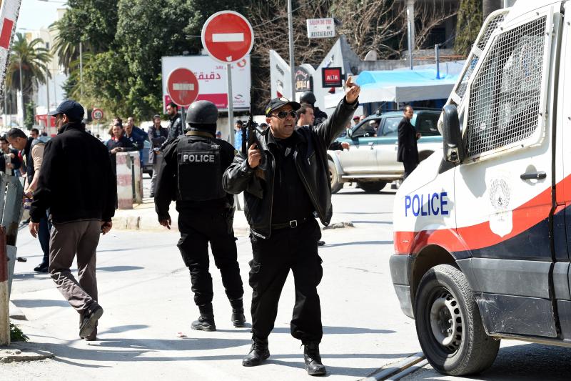 Tunisian security forces secure the area after gunmen attacked Tunis' famed National Bardo Museum on Wednesday. Tunisian security forces secure the area after gunmen attacked Tunis' famed National Bardo Museum on Wednesday.