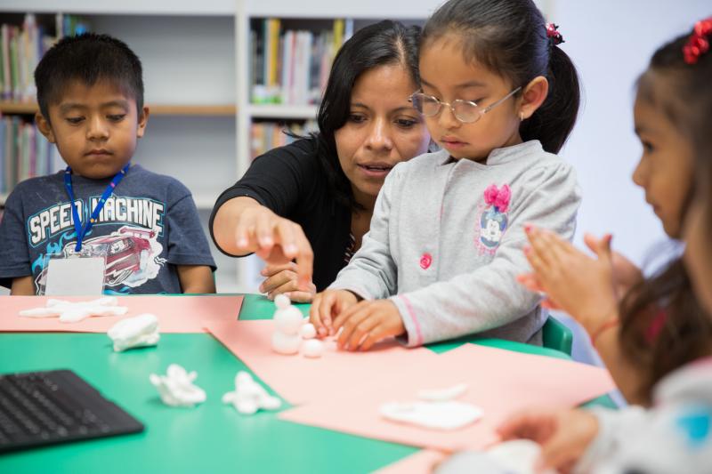 Argelia Zarate, a Mixteco interpreter at the Oxnard School District, encourages students to practice their native languages. Argelia Zarate, a Mixteco interpreter at the Oxnard School District, encourages students to practice their native languages.
