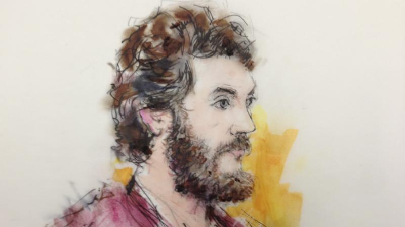 An artist's sketch of Colorado theater shooting suspect James Holmes, from an April 2013 court appearance. An artist's sketch of Colorado theater shooting suspect James Holmes, from an April 2013 court appearance.