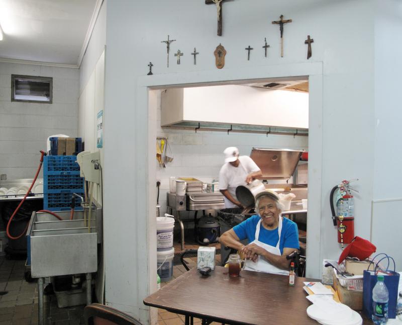 Chef Leah Chase, 92, here in the kitchen of Dooky Chase, had no qualms about rebuilding the restaurant her father-in-law opened in 1941 in New Orleans' Treme neighborhood. Chef Leah Chase, 92, here in the kitchen of Dooky Chase, had no qualms about rebuilding the restaurant her father-in-law opened in 1941 in New Orleans' Treme neighborhood.