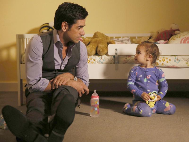 The limited information of upfronts week: This is John Stamos in the new comedy Grandfathered, coming to Fox. In it, he apparently hangs out with this baby! The limited information of upfronts week: This is John Stamos in the new comedy Grandfathered, coming to Fox. In it, he apparently hangs out with this baby!