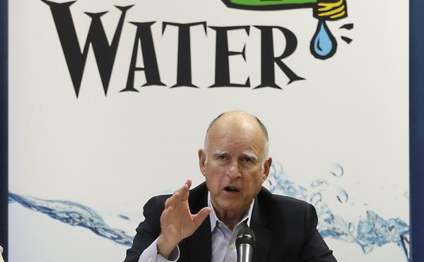 The decrease in water usage comes from statewide mandatory water cuts that Gov. Jerry Brown put in place. The decrease in water usage comes from statewide mandatory water cuts that Gov. Jerry Brown put in place.