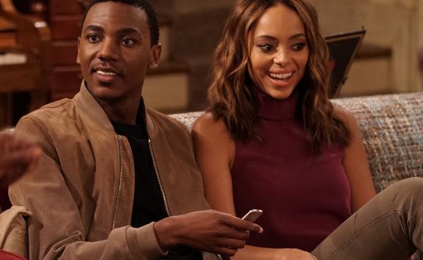 Jerrod Carmichael (shown with actress Amber Stevens West) says that the family debates on The Carmichael Show are inspired by real life. "I grew up in a household that's very argumentative," he explains. Jerrod Carmichael (shown with actress Amber Stevens West) says that the family debates on The Carmichael Show are inspired by real life. "I grew up in a household that's very argumentative," he explains.