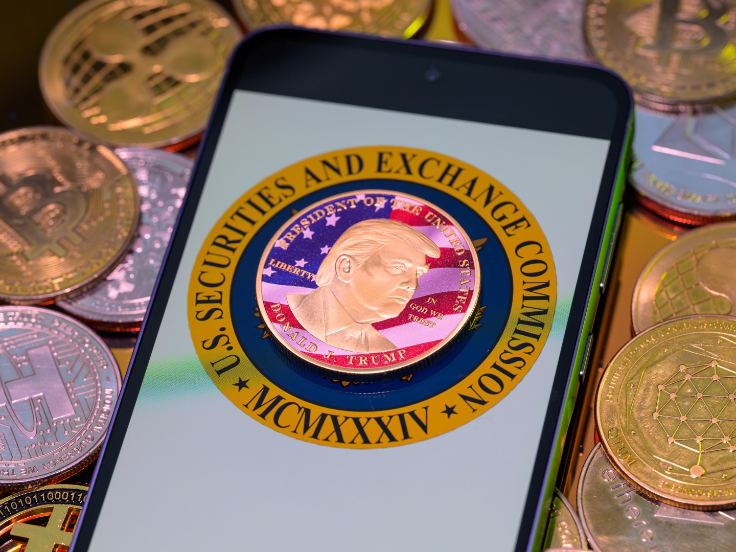 Cryptocracy - Strump Meme Coin - Photo Illustration