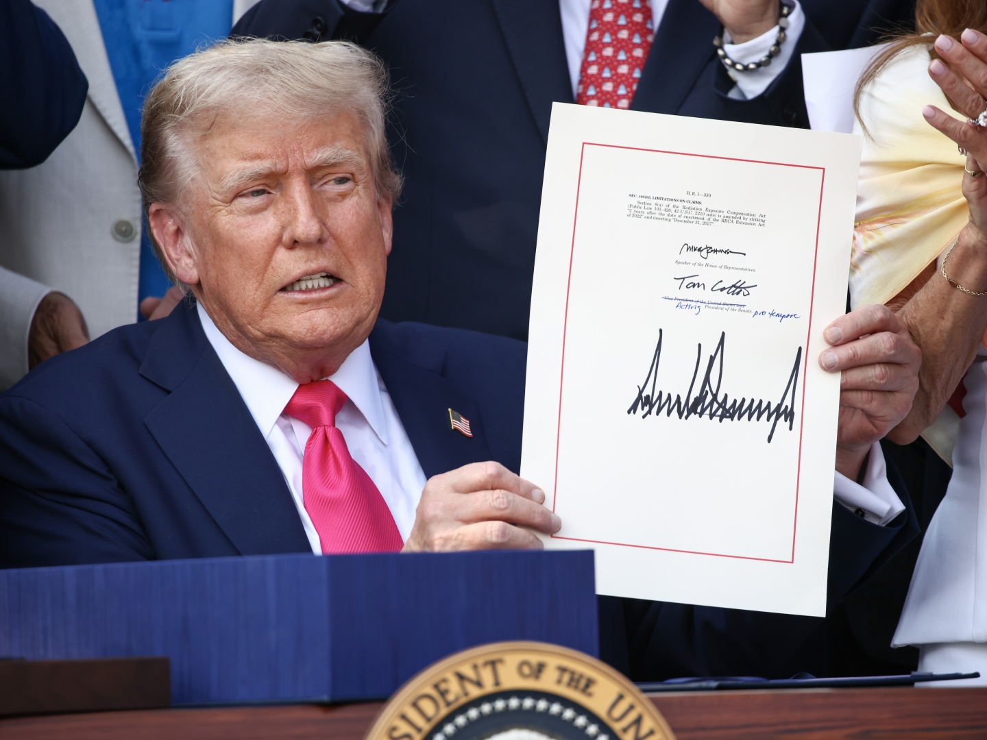 President Trump Signs His