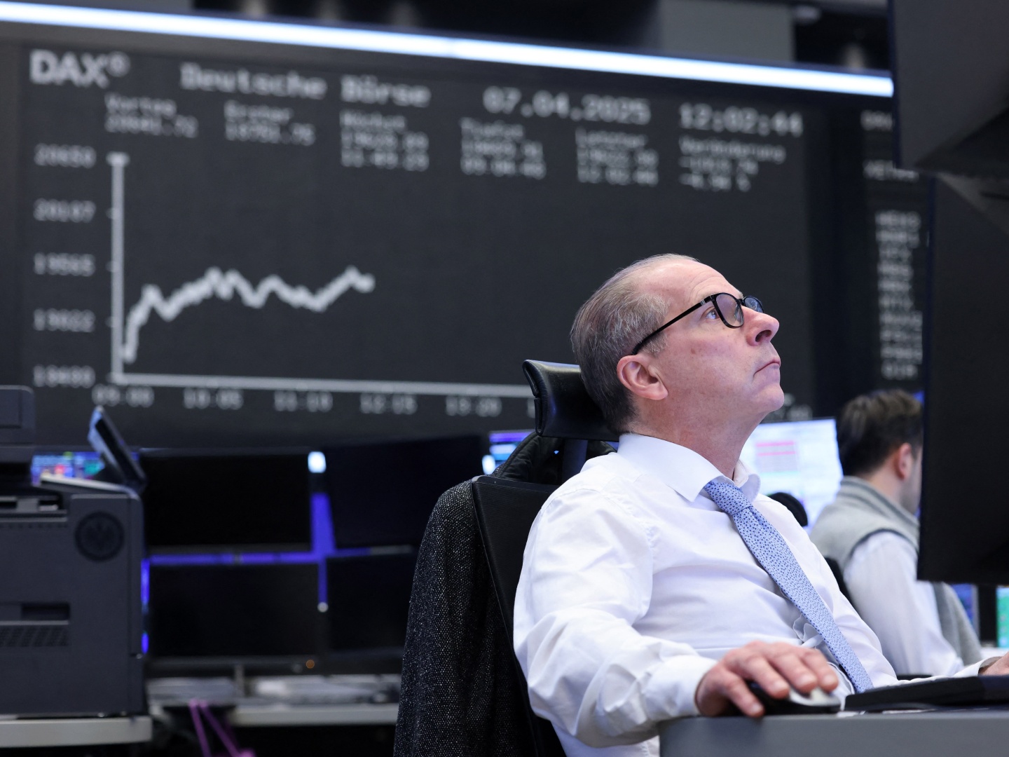 TOPSHOT-GERMANY-US-FINANCE-STOCK-TARIFF-TRADE