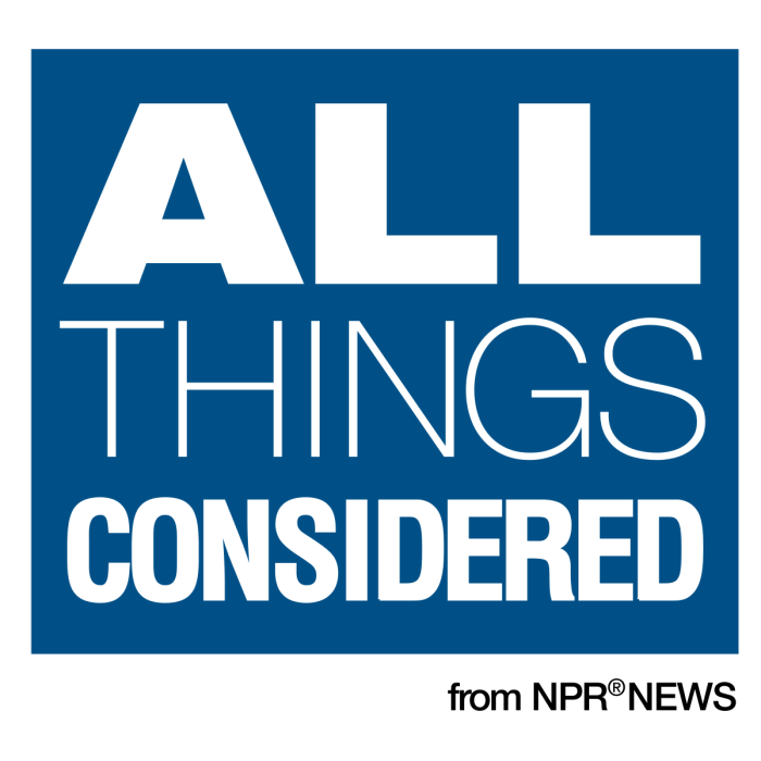 All Things Considered logo, a radio program from NPR News