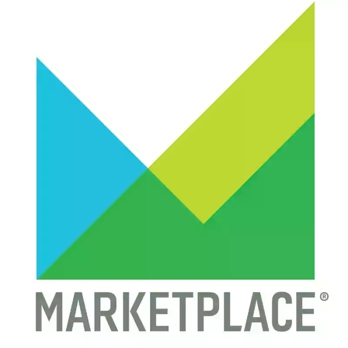 Logo for Marketplace, a radio program produced by NPR.