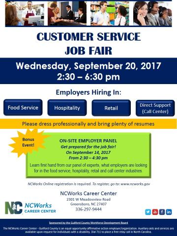 looking for customer service job