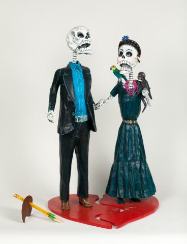 Day of the Dead figures of Diego Rivera and Frida Kahlo Day of the Dead figures of Diego Rivera and Frida Kahlo