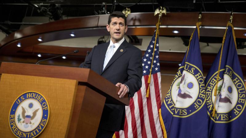 Rep. Paul Ryan, R- Wis., at a news conference following a meeting of House Republicans on Tuesday night. Ryan says he will run for House speaker if the disparate GOP factions can get behind him. Rep. Paul Ryan, R- Wis., at a news conference following a meeting of House Republicans on Tuesday night. Ryan says he will run for House speaker if the disparate GOP factions can get behind him.