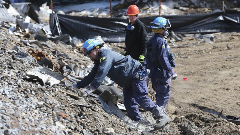ATF agents search last week for evidence at the site of the fire and explosion in West, Texas. ATF agents search last week for evidence at the site of the fire and explosion in West, Texas.