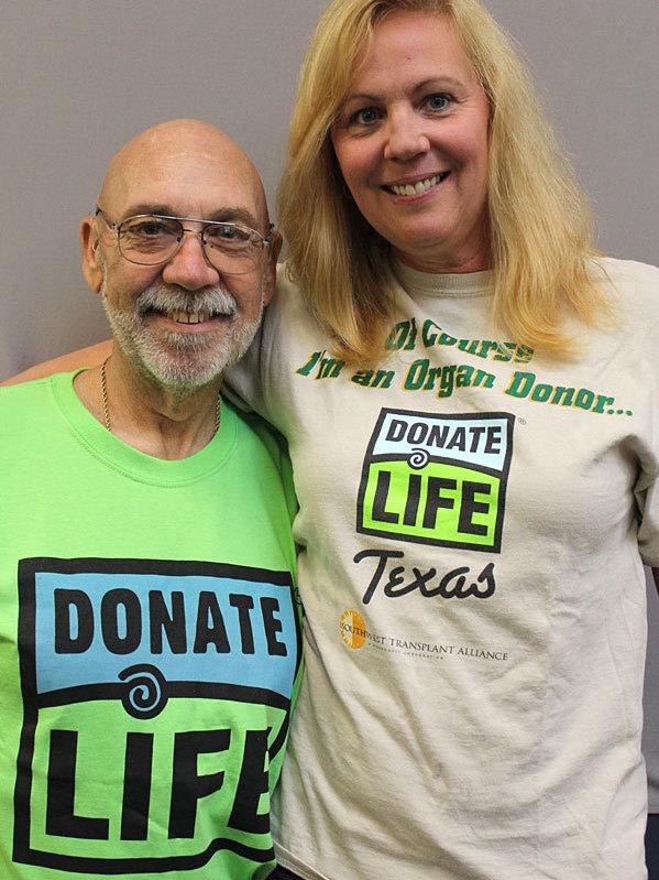 Six years ago, Rick Bounds was told he would die without a kidney and liver transplant. Today he is a triathlete, thanks to donor organs from Dorothy Biernack's late husband, Marty. Six years ago, Rick Bounds was told he would die without a kidney and liver transplant. Today he is a triathlete, thanks to donor organs from Dorothy Biernack's late husband, Marty.