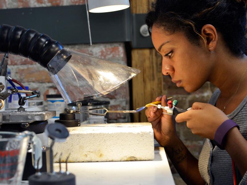 Valerie Nethery's LilyEmme Jewelry is among the first artisanal stores to be featured on Handmade, Amazon's new marketplace. Valerie Nethery's LilyEmme Jewelry is among the first artisanal stores to be featured on Handmade, Amazon's new marketplace.
