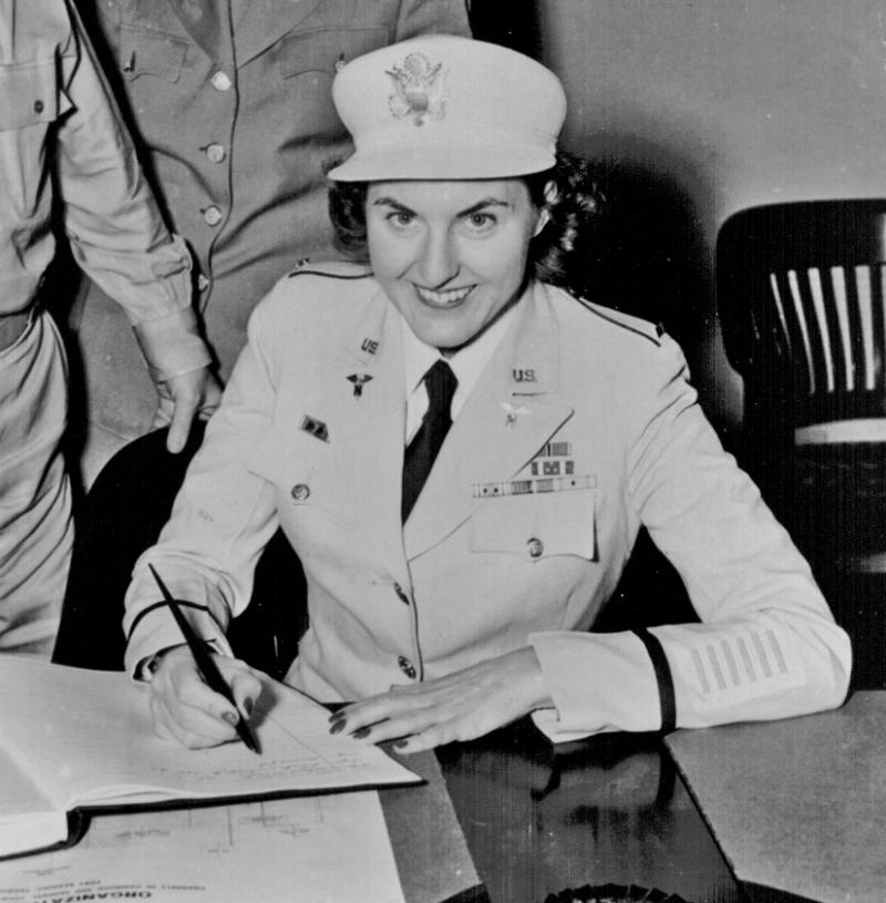 Manning in 1945. She and dozens of other nurses were freed by U.S. forces earlier that year. Manning in 1945. She and dozens of other nurses were freed by U.S. forces earlier that year.