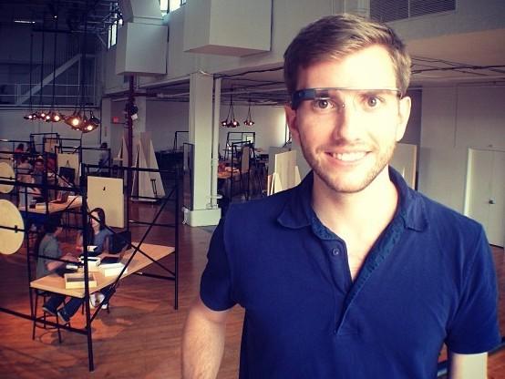 Filmmaker Chris Barrett wearing his Google Glass. He is among the first 1,000 nondeveloper testers of the product. Filmmaker Chris Barrett wearing his Google Glass. He is among the first 1,000 nondeveloper testers of the product.