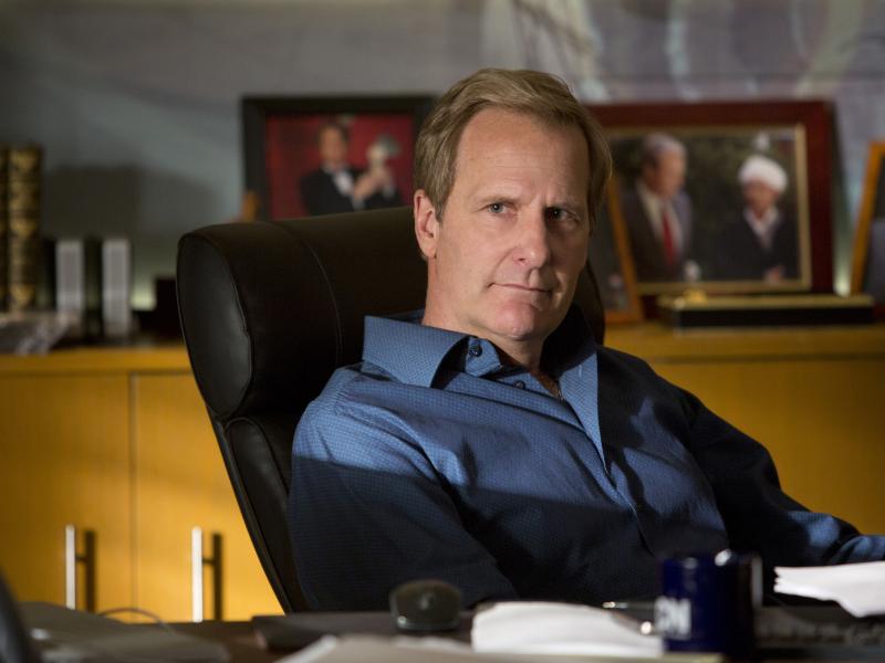 Jeff Daniels returns to Aaron Sorkin's HBO series The Newsroom as cable news anchor Will McAvoy. Jeff Daniels returns to Aaron Sorkin's HBO series The Newsroom as cable news anchor Will McAvoy.