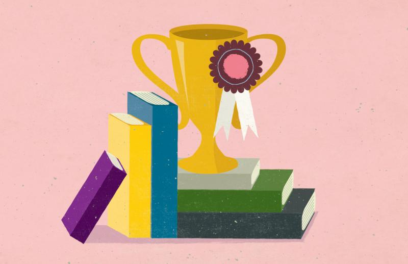 Illustration: A trophy sits on a pile of books. Illustration: A trophy sits on a pile of books.