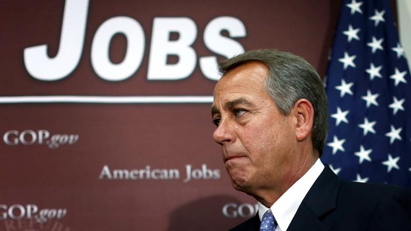 House Speaker John Boehner appears at a news conference after a House Republican conference meeting Wednesday on Capitol Hill. House Speaker John Boehner appears at a news conference after a House Republican conference meeting Wednesday on Capitol Hill.