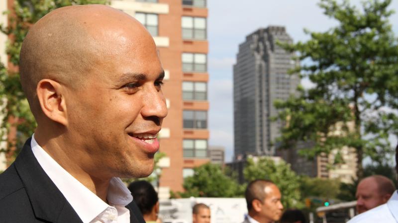 Newark Mayor Cory Booker speaks about his Senate campaign, outside the Grove Path Station in Jersey City, N.J., last month. Newark Mayor Cory Booker speaks about his Senate campaign, outside the Grove Path Station in Jersey City, N.J., last month.