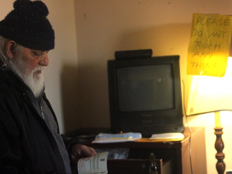 Jagdesh Trivedi believes his green card and Social Security card were stolen, along with more than $200 and two pairs of shoes. Jagdesh Trivedi believes his green card and Social Security card were stolen, along with more than $200 and two pairs of shoes.