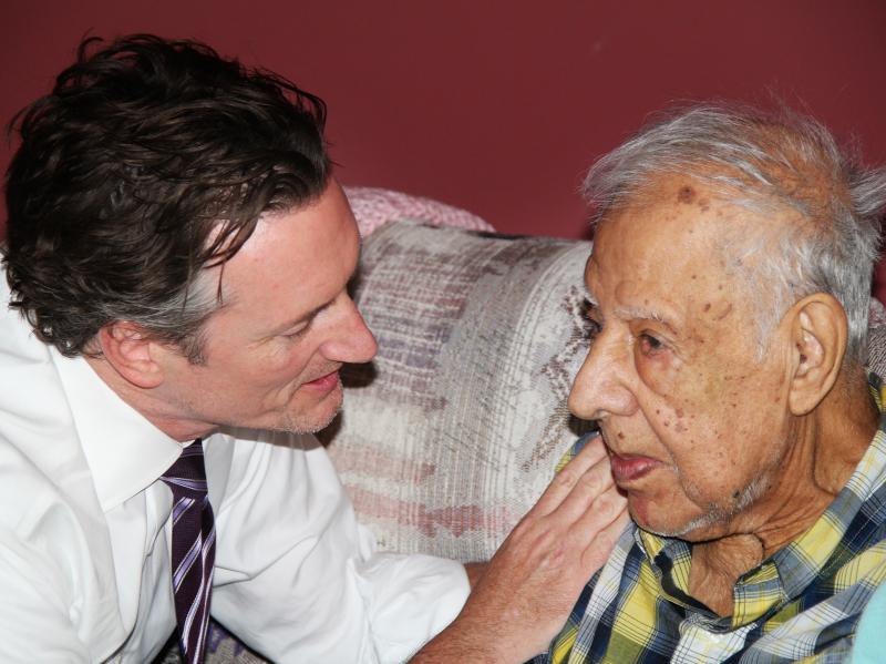 Dr. Tim Ihrig, a palliative care physician, treats Augie Avelleyra, 93, at his home in Fort Dodge, Iowa. Dr. Tim Ihrig, a palliative care physician, treats Augie Avelleyra, 93, at his home in Fort Dodge, Iowa.