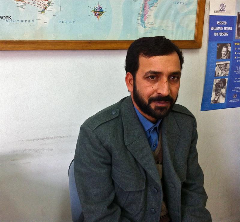 Mohammad Afzaal, a 35-year-old house painter from northeastern Pakistan, has signed up for a voluntary repatriation program run by the International Organization of Migration and financed by the European Commission. Mohammad Afzaal, a 35-year-old house painter from northeastern Pakistan, has signed up for a voluntary repatriation program run by the International Organization of Migration and financed by the European Commission.