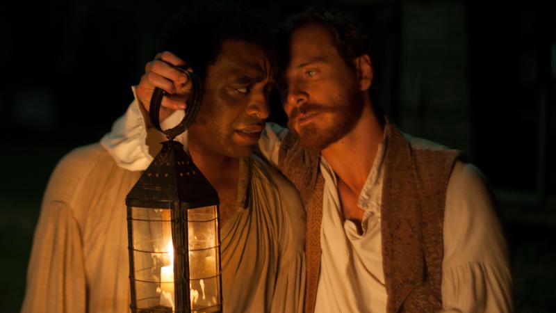 Chiwetel Ejiofor (left) plays Solomon Northup, a New York freeman kidnapped into slavery in 1841 and eventually resold to plantation owner Edwin Epps (Michael Fassbender). Chiwetel Ejiofor (left) plays Solomon Northup, a New York freeman kidnapped into slavery in 1841 and eventually resold to plantation owner Edwin Epps (Michael Fassbender).