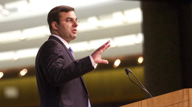 Rep. Justin Amash, R-Mich., holds a town hall meeting Wednesday at the Gerald R. Ford Presidential Museum in Grand Rapids, Mich. Rep. Justin Amash, R-Mich., holds a town hall meeting Wednesday at the Gerald R. Ford Presidential Museum in Grand Rapids, Mich.