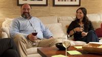 James Gandolfini plays a divorced TV archivist who falls in love with a divorced masseuse, played by Julia-Louis Dreyfus, in Nicole Holofcener's Enough Said. James Gandolfini plays a divorced TV archivist who falls in love with a divorced masseuse, played by Julia-Louis Dreyfus, in Nicole Holofcener's Enough Said.