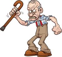 Grumpy old man. Grumpy old man.
