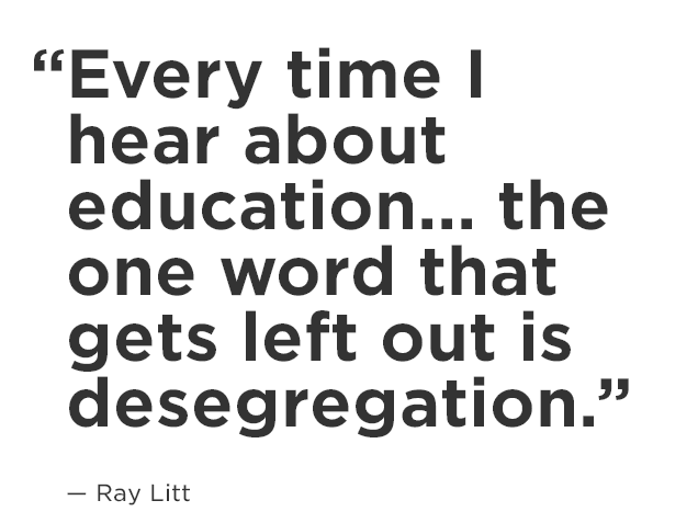 In 1973, Ray Litt and a group of Detroiters went to court in an attempt to force the state to desegregate the city's schools. In 1973, Ray Litt and a group of Detroiters went to court in an attempt to force the state to desegregate the city's schools.