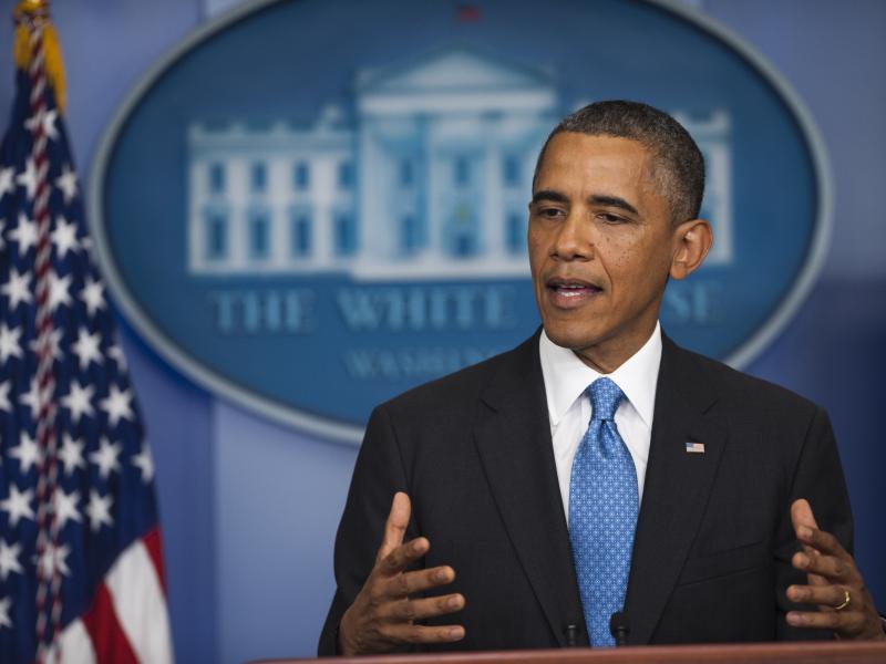 President Obama during his appearance at the White House on Friday. President Obama during his appearance at the White House on Friday.