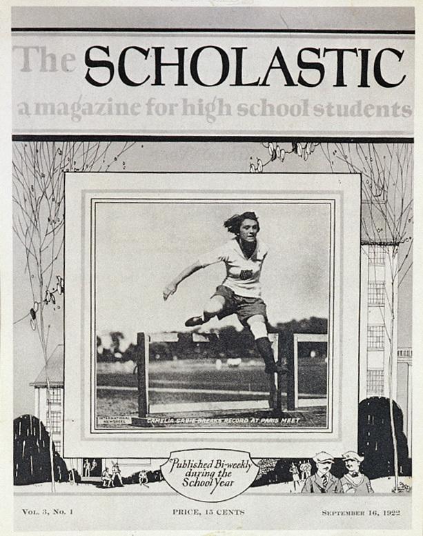 Scholastic started out in 1920 as a four-page magazine written for high school students. Above, an early issue published in September 1922. Scholastic started out in 1920 as a four-page magazine written for high school students. Above, an early issue published in September 1922.