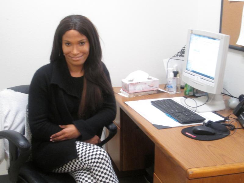 Once homeless herself, Kimberly McKenzie now works for Lamp Community, a nonprofit that helps the homeless. Once homeless herself, Kimberly McKenzie now works for Lamp Community, a nonprofit that helps the homeless.