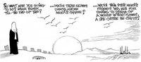 A panel from Amir Soltani's Zahra on the Campaign Trail. Drawing by Khalil. A panel from Amir Soltani's Zahra on the Campaign Trail. Drawing by Khalil.