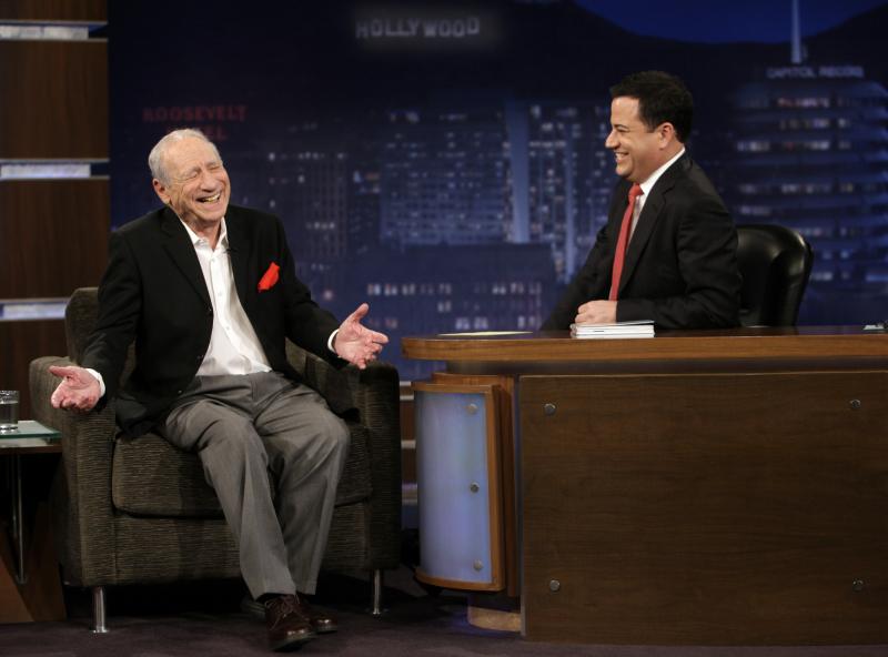 Comedian Jimmy Kimmel interviews Mel Brooks on Jimmy Kimmel Live. Comedian Jimmy Kimmel interviews Mel Brooks on Jimmy Kimmel Live.