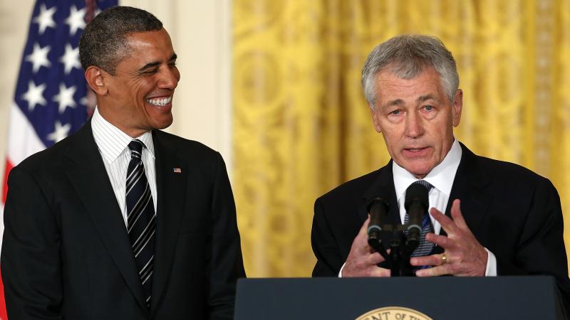 Former U.S. Sen. Chuck Hagel, R-Neb., speaks at the White House on Monday after President Obama nominated him to replace Defense Secretary Leon Panetta. Former U.S. Sen. Chuck Hagel, R-Neb., speaks at the White House on Monday after President Obama nominated him to replace Defense Secretary Leon Panetta.