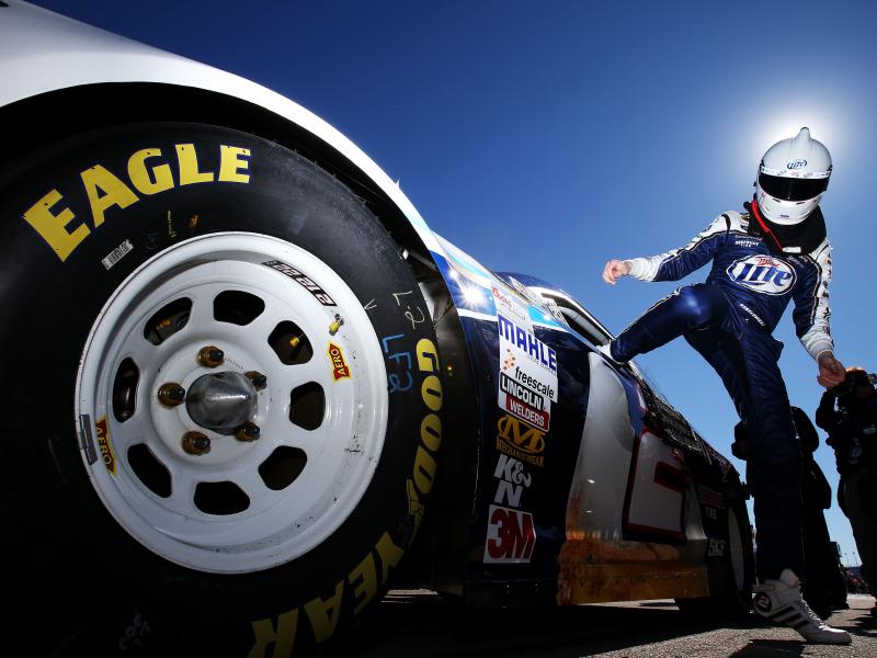 Brad Keselowski, driver of the #2 Miller Lite Ford, gets out of his car after qualifying for the NASCAR Sprint Cup Series Daytona on Feb. 17. Brad Keselowski, driver of the #2 Miller Lite Ford, gets out of his car after qualifying for the NASCAR Sprint Cup Series Daytona on Feb. 17.